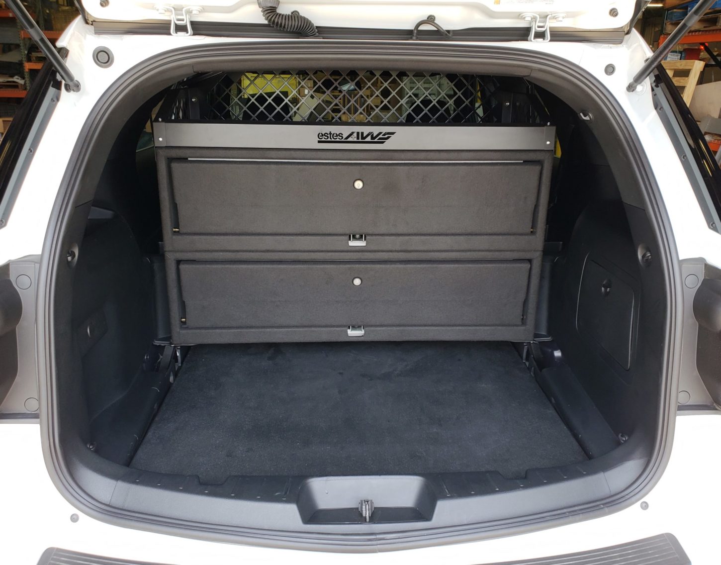 Estes AWS SUV Weapon Locker - Double Stack with Fence Package
