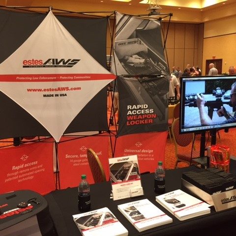 Estes AWS's booth at the ALERRT Conference.