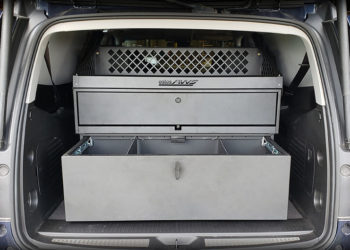 Chevy Tahoe Estes AWS SUV Storage Box with SUV Weapon Locker 2.0 and Fence Package